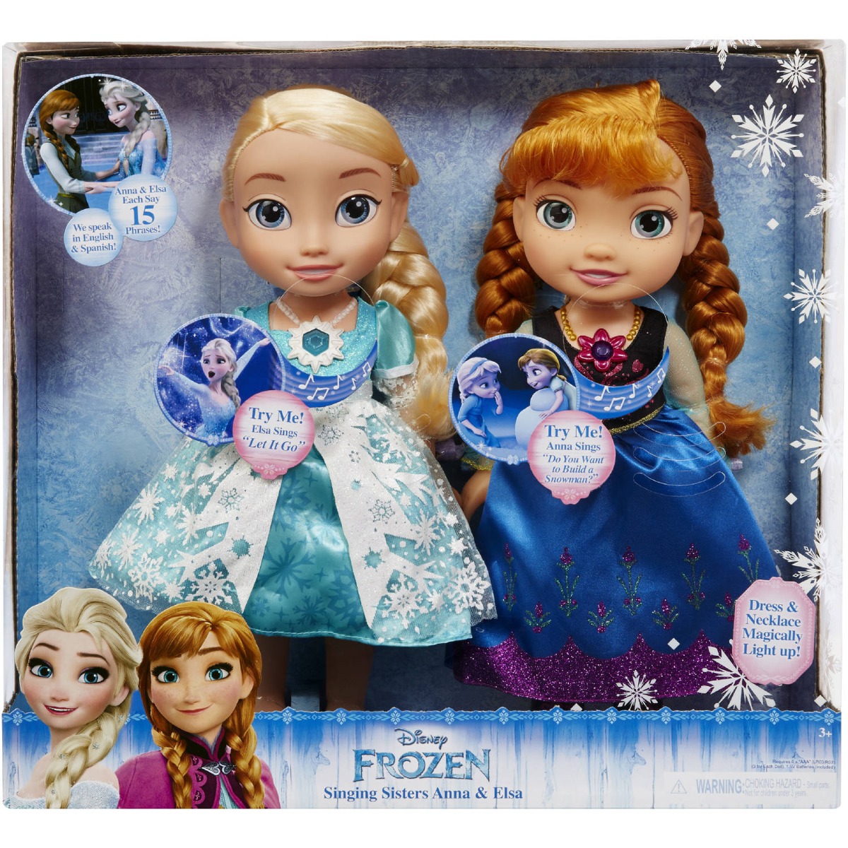 DISNEY FROZEN TODDLER DOLL MUSICAL SISTERS