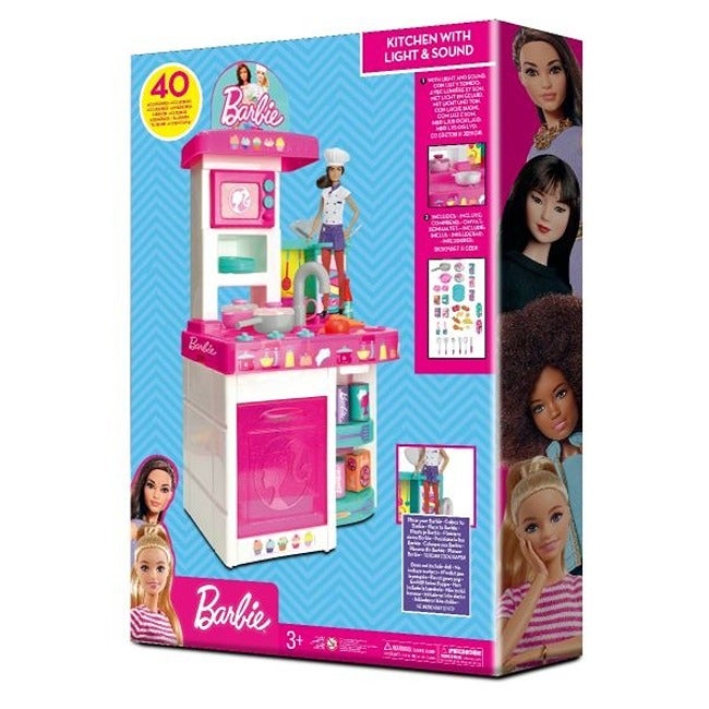 JUST PLAY BARBIE KITCHEN WITH LIGHT AND SOUND