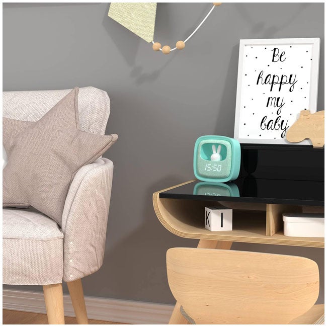 MOB BILLY CLOCK AND LIGHT - TURQUOISE