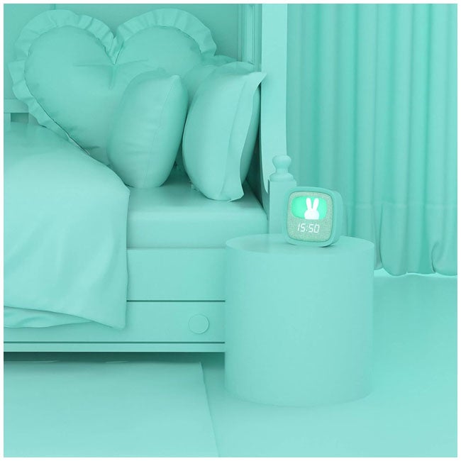 MOB BILLY CLOCK AND LIGHT - TURQUOISE