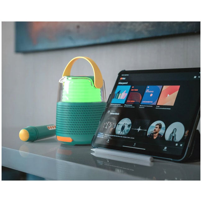 MOB ENCEINTE KARAOKE SPEAKER WITH MICROPHONE KS-80 BLUE