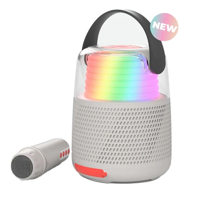 MOB ENCEINTE KARAOKE SPEAKER WITH MICROPHONE KS-80 - GREY