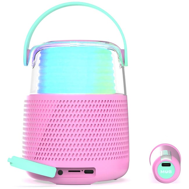MOB ENCEINTE KARAOKE SPEAKER W/ MICROPHONE KS-80 ROSE