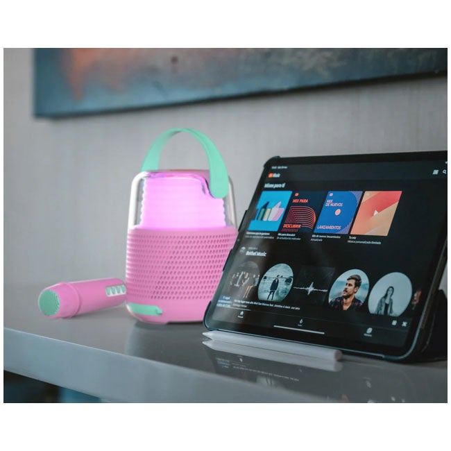 MOB ENCEINTE KARAOKE SPEAKER W/ MICROPHONE KS-80 ROSE
