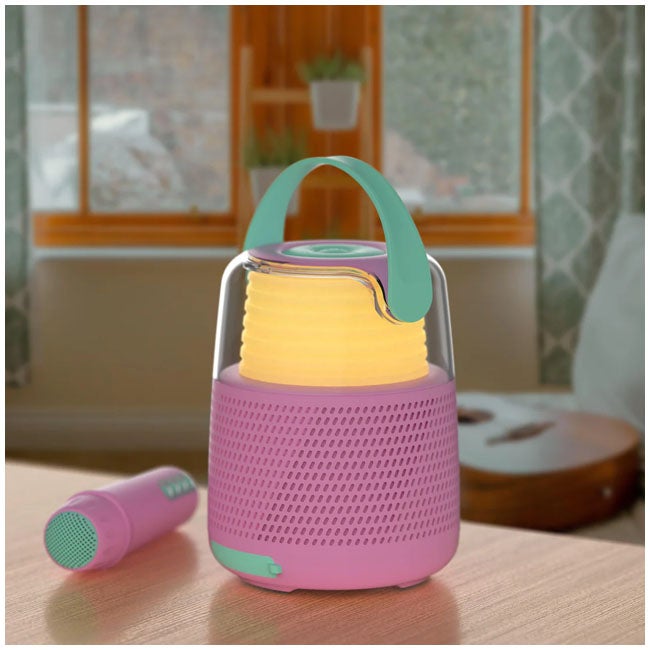 MOB ENCEINTE KARAOKE SPEAKER W/ MICROPHONE KS-80 ROSE