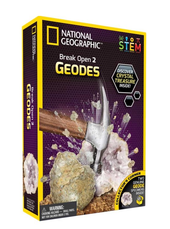 NATIONAL GEOGRAPHIC BREAK OPEN 2 REAL GEODES