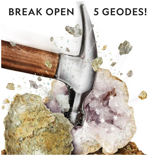 NATIONAL GEOGRAPHIC BREAK OPEN 5 GEODES SCIENCE KIT