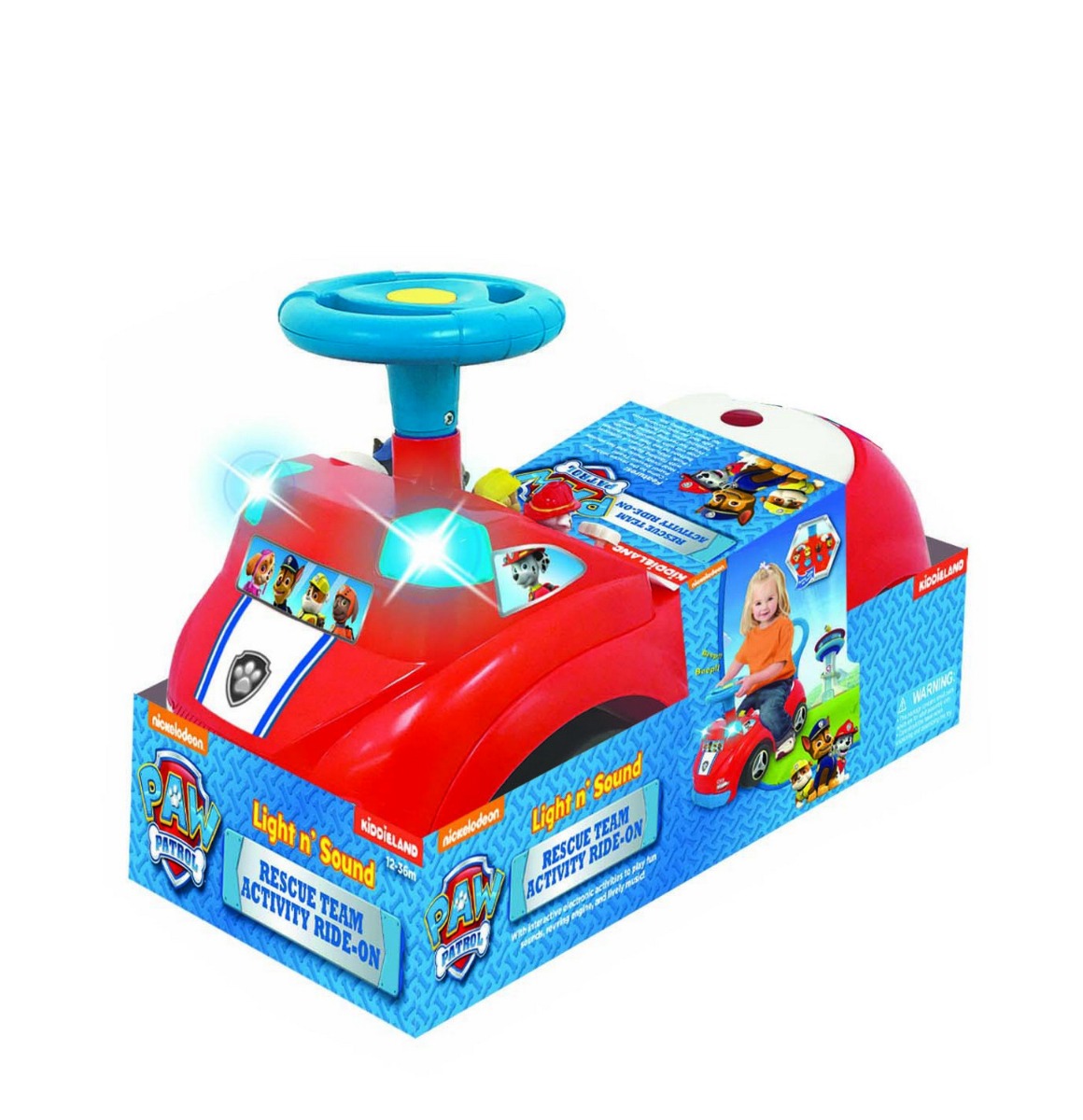 KIDDIELAND PAW PATROL RESCUE TEAM RIDEON