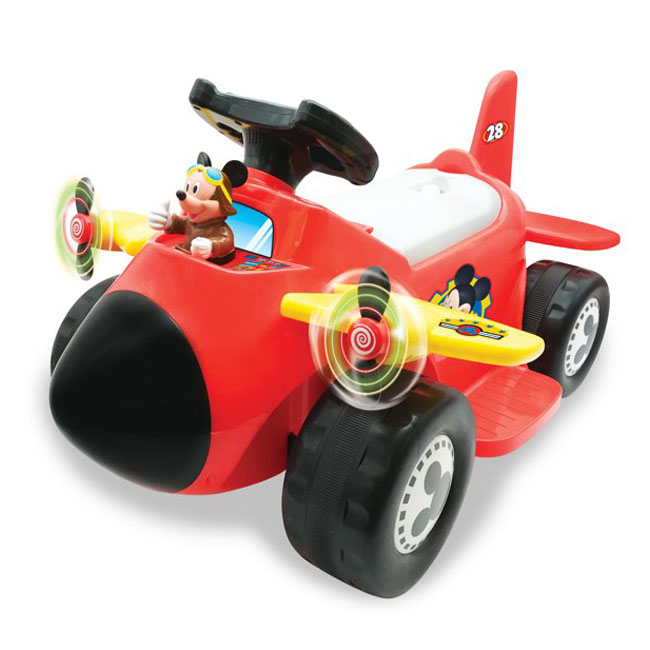 KIDDIELAND 6-VOLT RECHARGEABLE MICKEY PLANE