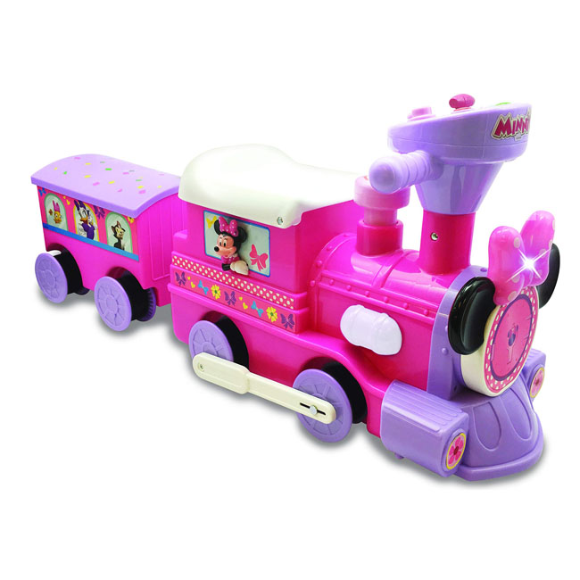 KIDDIELAND MINNIE 6-VOLT POWERED TRAIN CABOOSE AND TRACKS