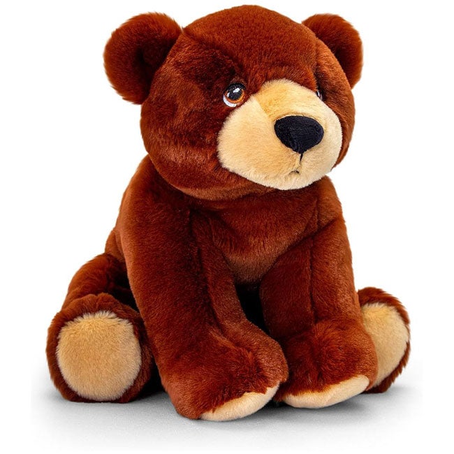 KEEL TOYS 18CM KEELECO BROWN BEAR PLUSH TOY