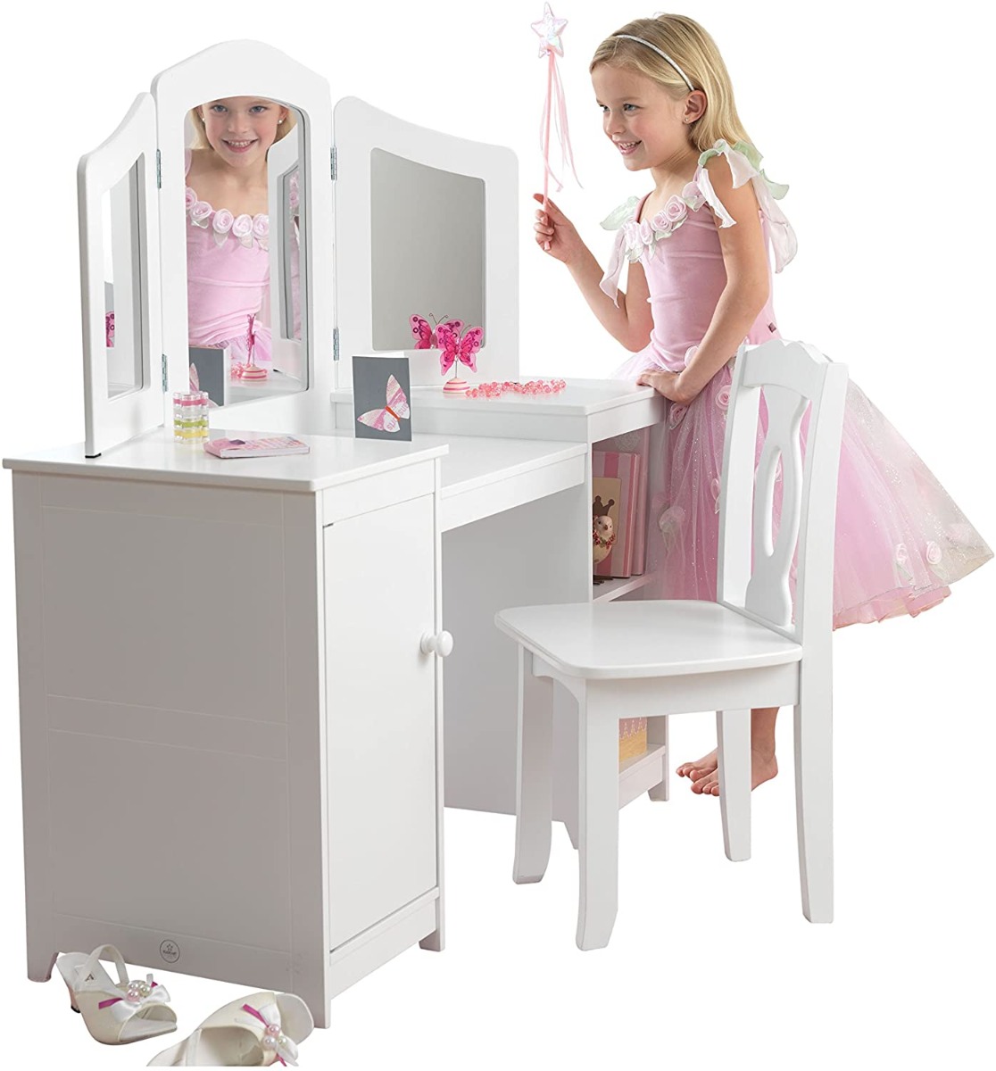 KIDKRAFT DELUXE VANITY TABLE & CHAIR
