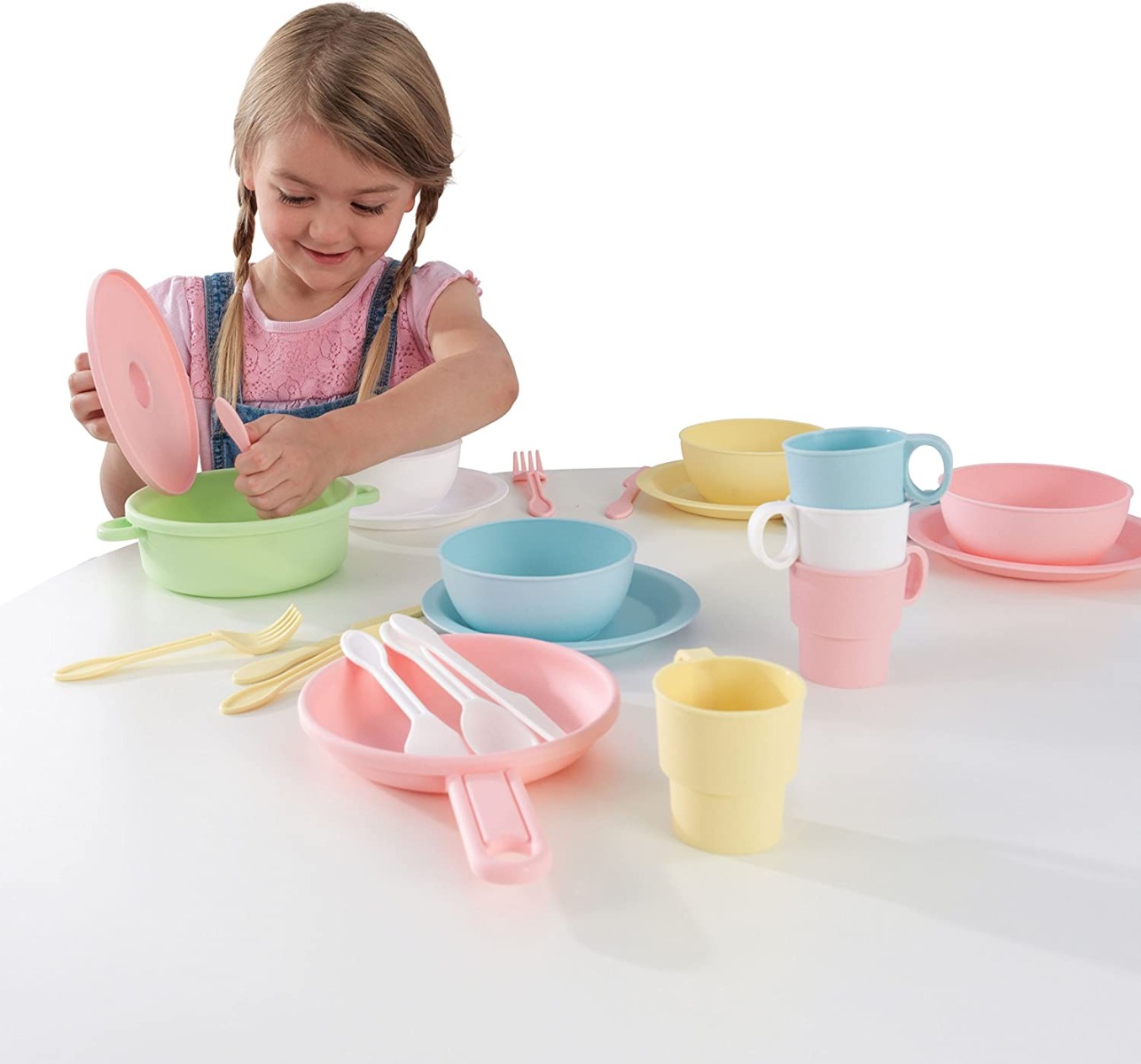 KIDKRAFT 27 PCS PASTEL COOKWARE PLAYSET