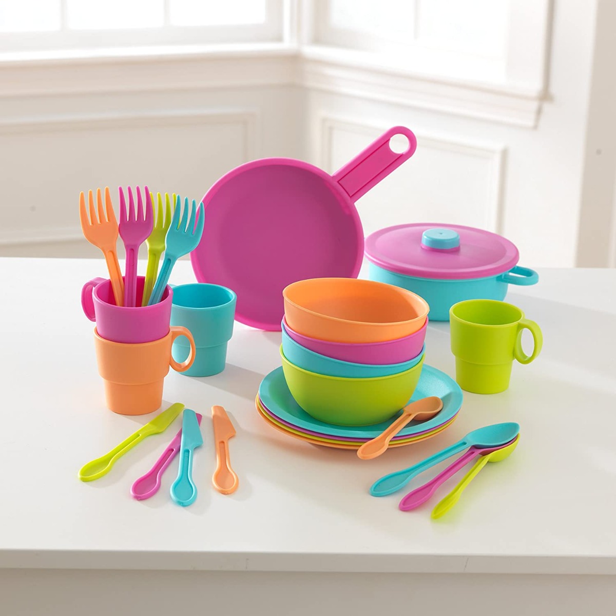 KIDKRAFT 27 PCS BRIGHT COOKWARE SET