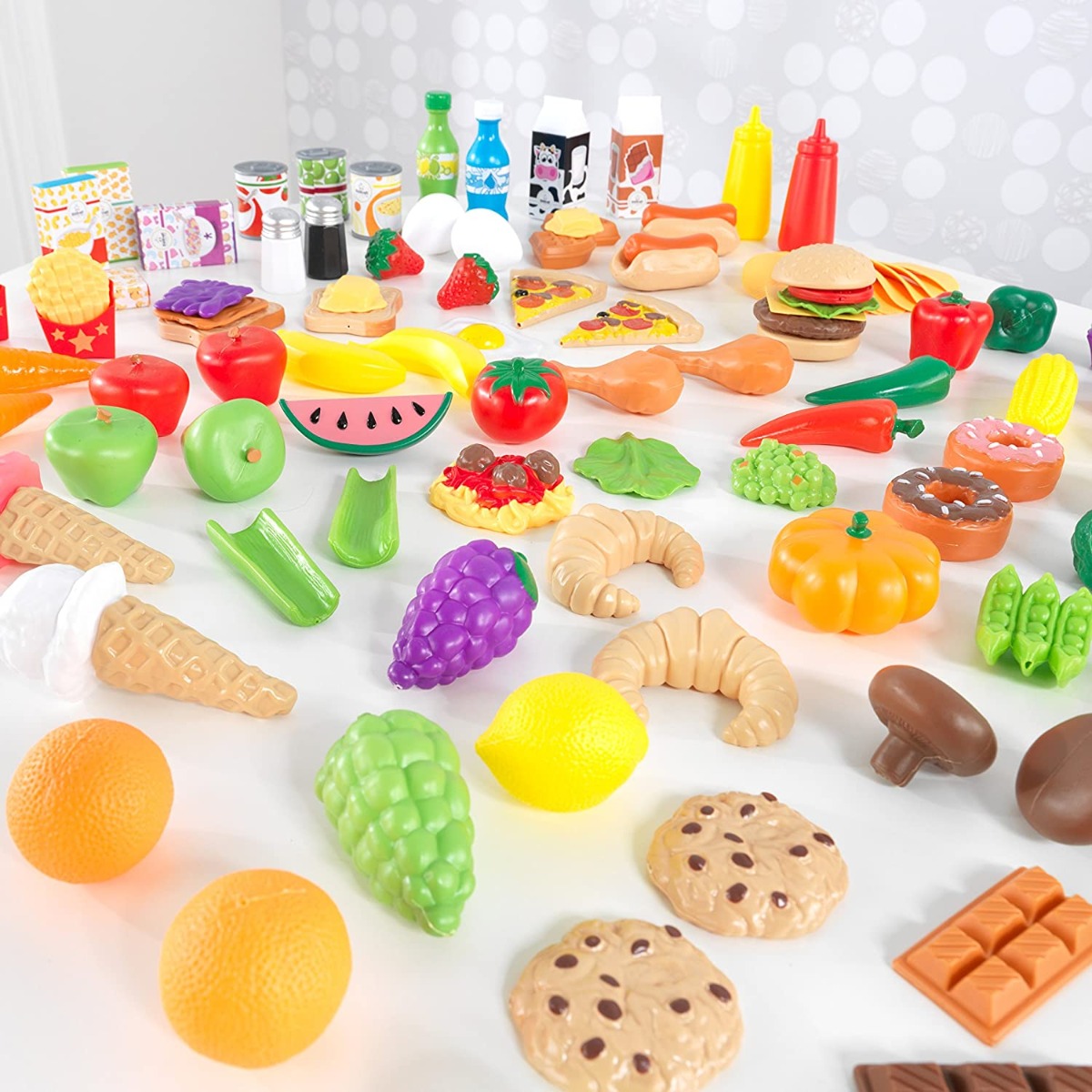 KIDKRAFT 115 PCS DELUXE TASTY TREATS PRETEND FOOD SETS