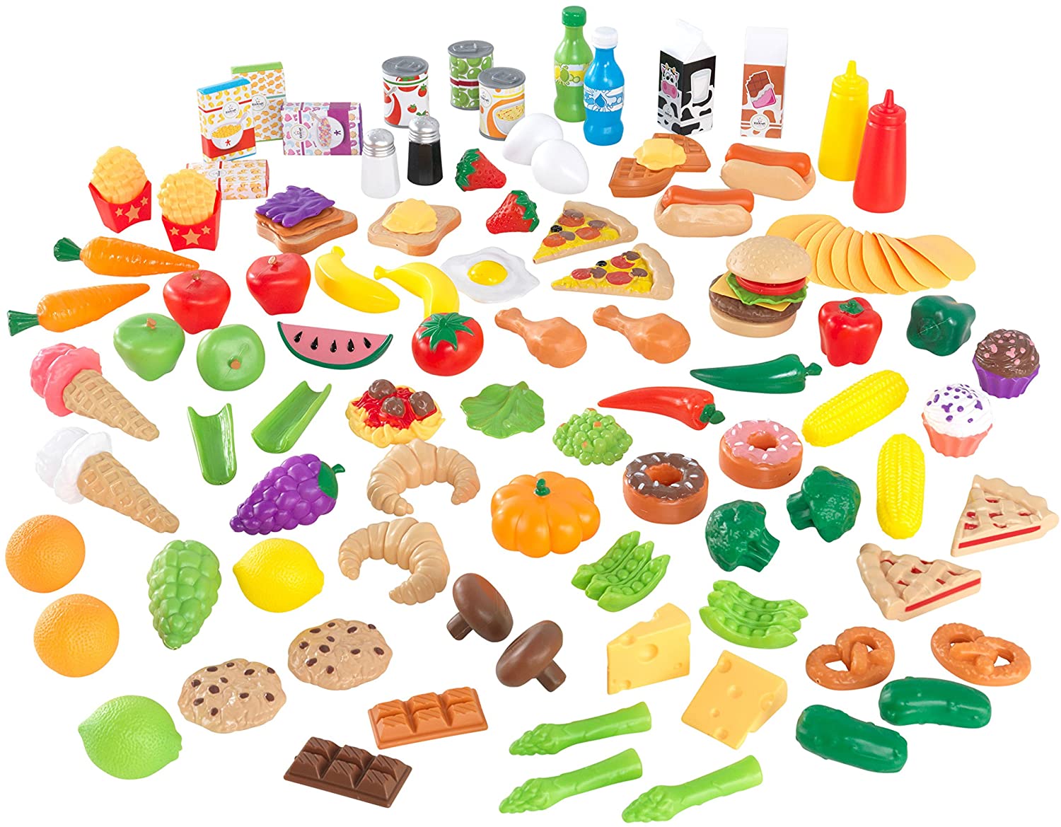 KIDKRAFT 115 PCS DELUXE TASTY TREATS PRETEND FOOD SETS