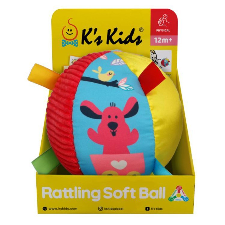 KS KIDS RATTLING SOFT BALL