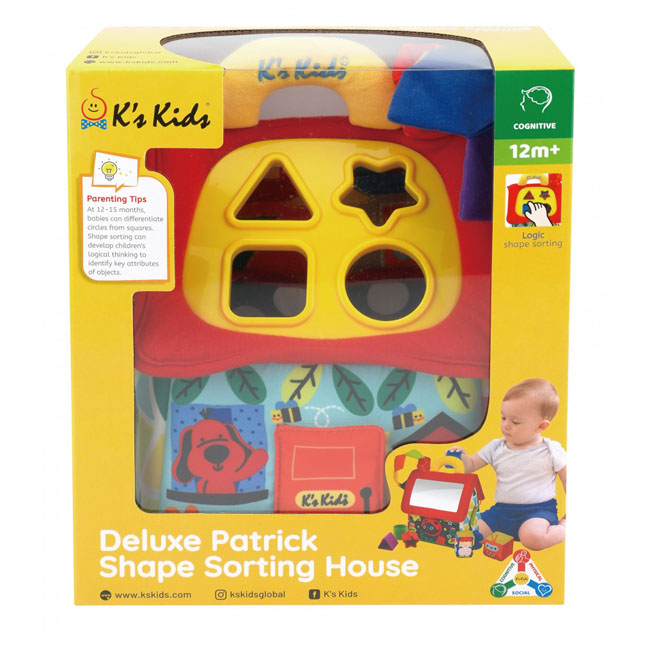 KS KIDS DELUXE PATRICK SHAPE SORTING HOUSE