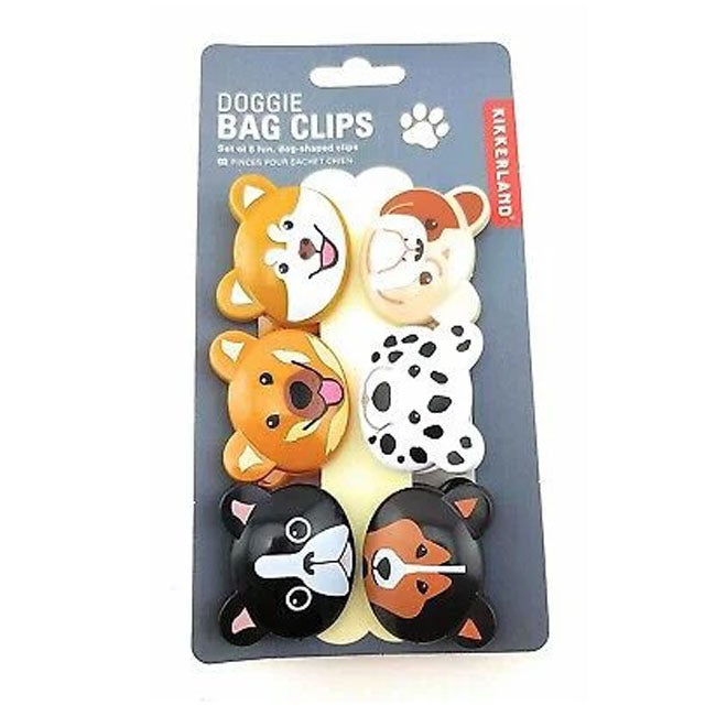 KIKKERLAND DOGGIE BAG CLIPS SET OF 6