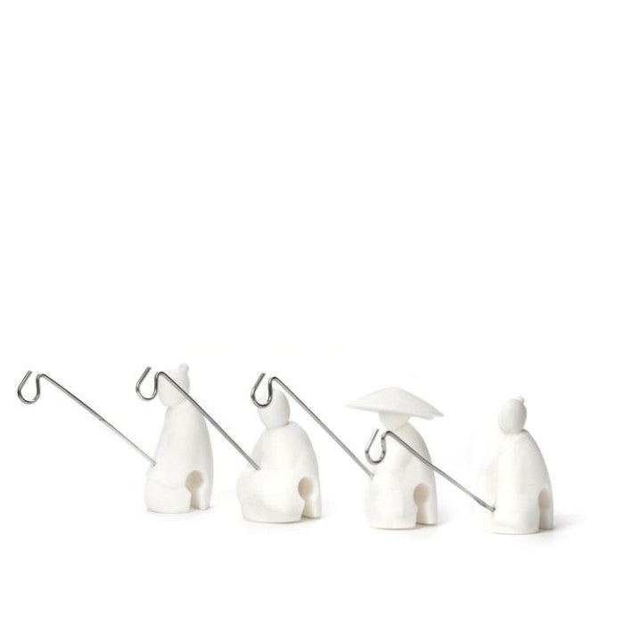 KIKKERLAND TEA HOLDER FISHERMAN SET OF 4