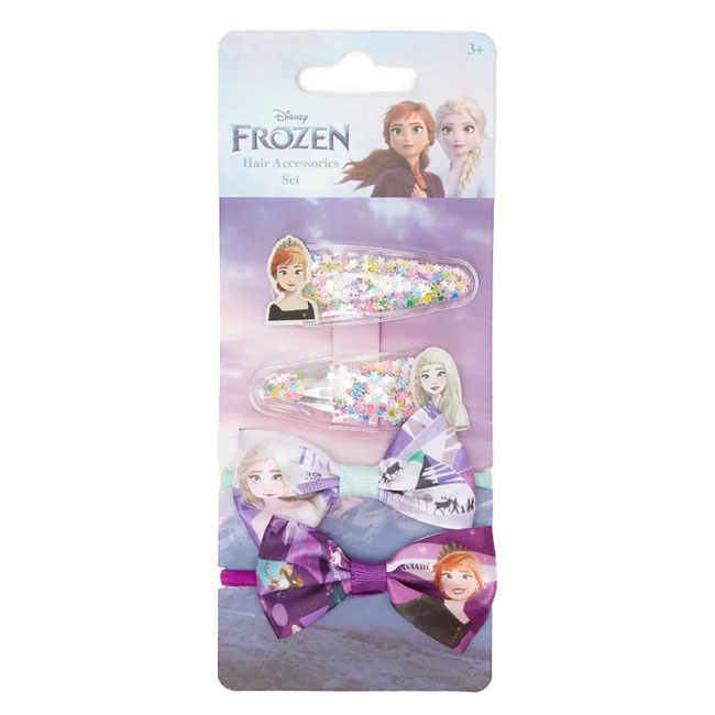 KIDLAND DISNEY FROZEN ELASTIC HAIR CLIP SET OF 2PCS