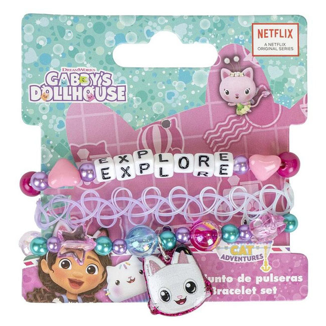 KIDLAND GABBY'S DOLLHOUSE BRACELETTE SET OF 3PCS
