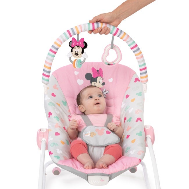 BRIGHT STARTS MINNIE MOUSE INFANT TO TODDLER ROCKER
