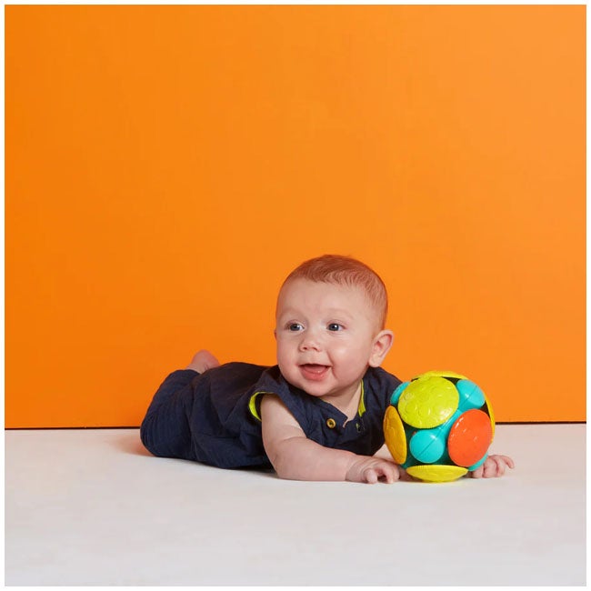 BRIGHT STARTS WOBBLE BOBBLE ACTIVITY BALL TOY
