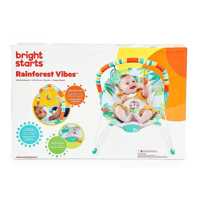 BRIGHT STARTS RAINFOREST VIBES BABY BOUNCER