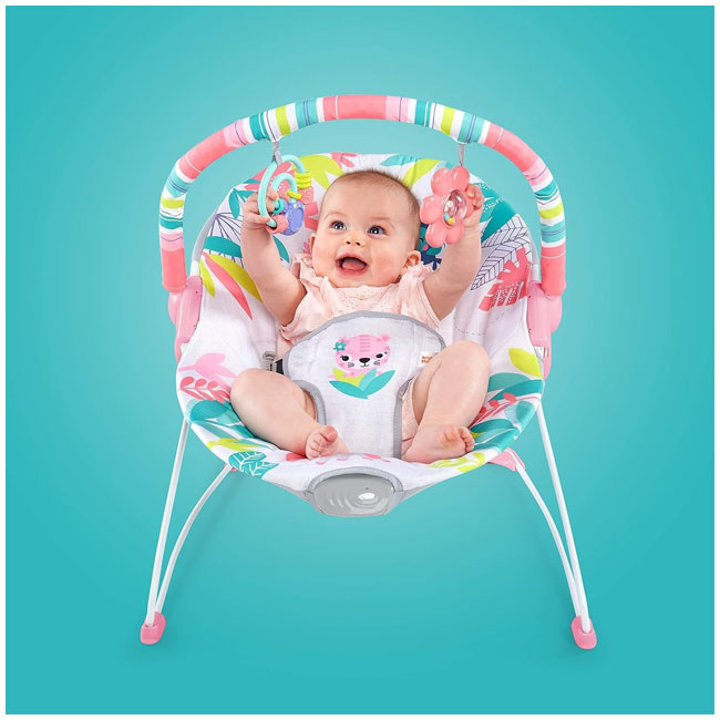 BRIGHT STARTS FLAMINGO VIBES VIBRATING BOUNCER