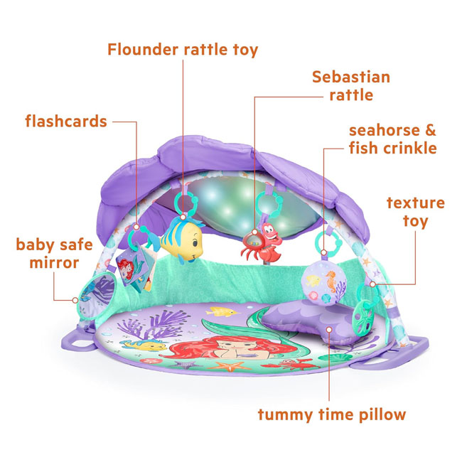 BRIGHT STARTS THE LITTLE MERMAID TWINKLE TROVE MUSIC PLAYGYM
