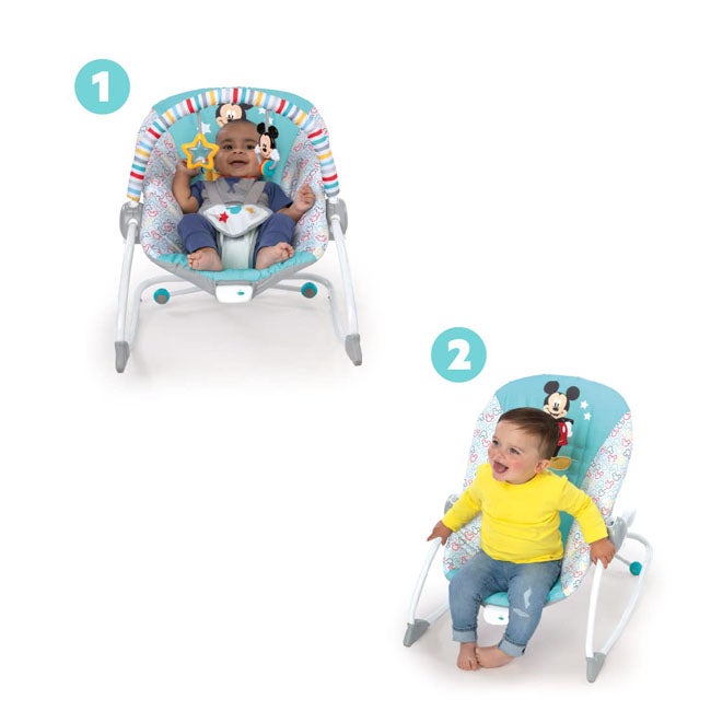 BRIGHT STARTS MICKEY MOUSE INFANT TO TODDLER ROCKER