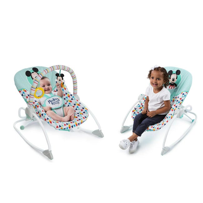 BRIGHT STARTS MICKEY MOUSE INFANT TO TODDLER ROCKER