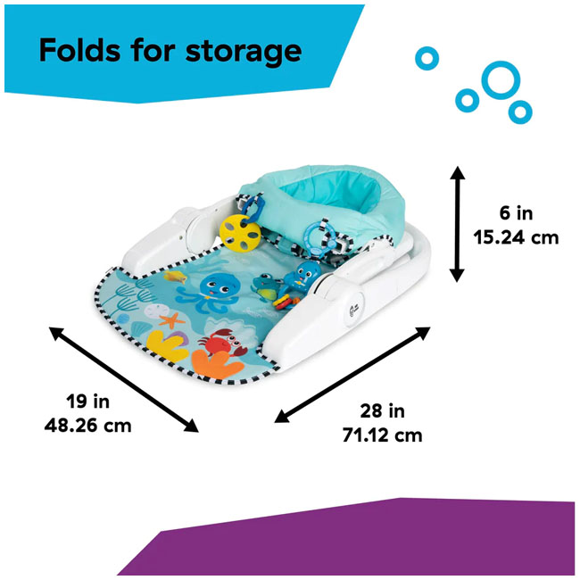 BABY EINSTEIN SEA OF SUPPORT 2 IN 1 SIT UP FLOOR SEAT