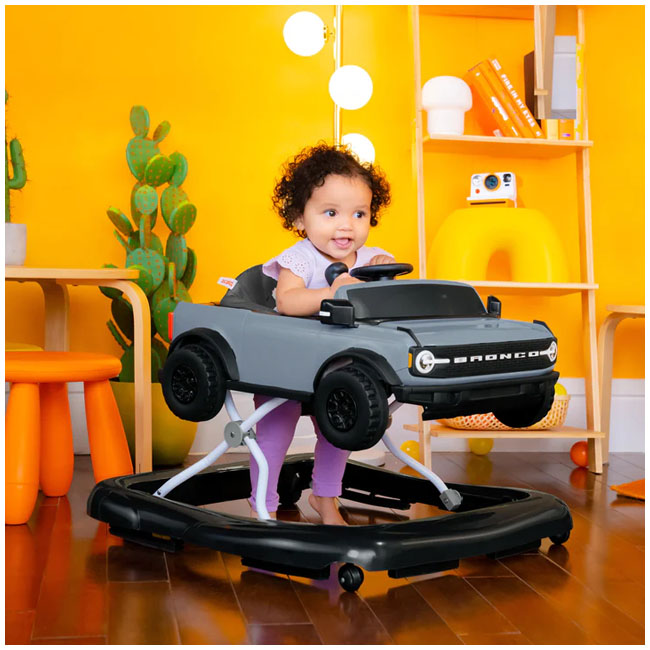BRIGHT STARTS FORD BRONCO 4IN1 ACTIVITY PUSH WALKER GRAY