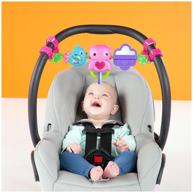 BRIGHT STARTS BUSY BIRDIES CARRIER TOY BAR