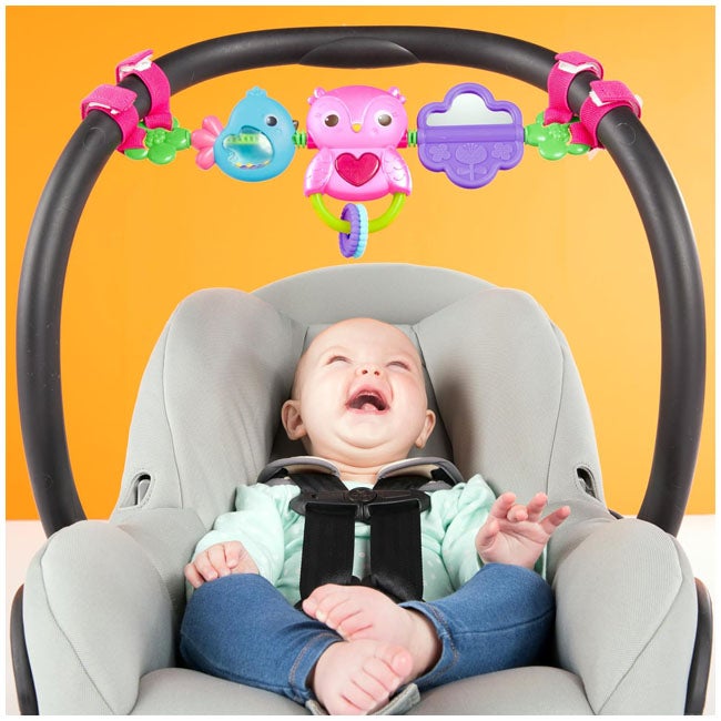 BRIGHT STARTS BUSY BIRDIES CARRIER TOY BAR