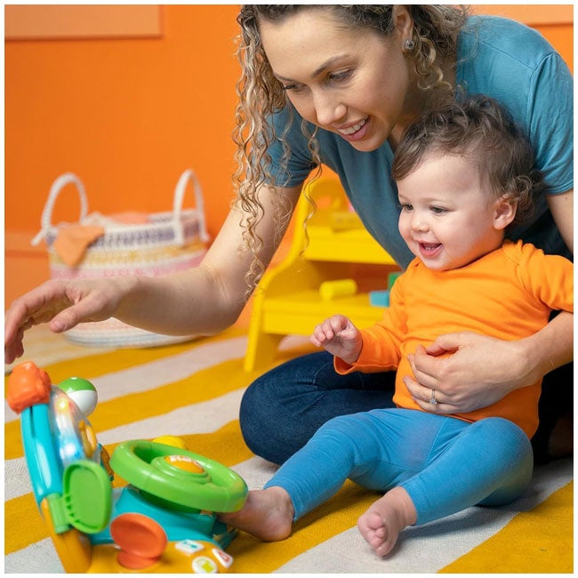 BRIGHT STARTS LIGHTS AND COLORS DRIVER STEERING WHEEL TOY