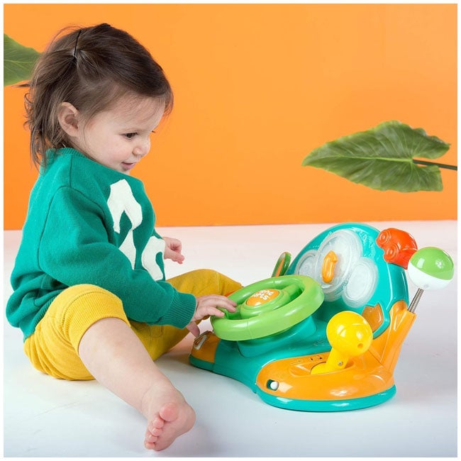 BRIGHT STARTS LIGHTS AND COLORS DRIVER STEERING WHEEL TOY