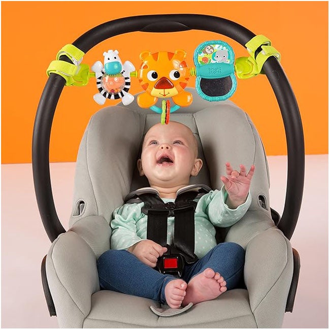 BRIGHT STARTS TAKE ALONG CARRIER ACTIVITY TOY BAR