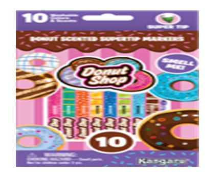 DONUT SHOP 10CT SCENTED SUPER TIP WASHABLE MARKER
