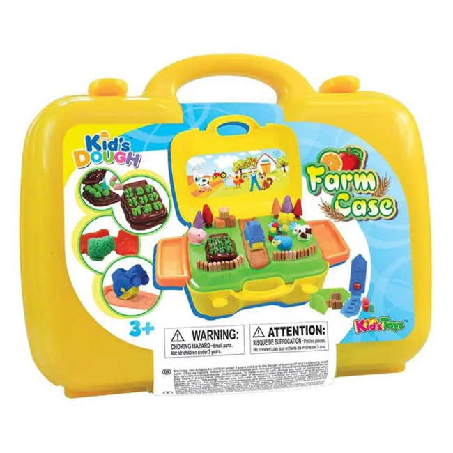 KID'S DOUGH FARM CASE. 4 X 28G/1OZ DOUGH BAG EACH WITH SLEEV