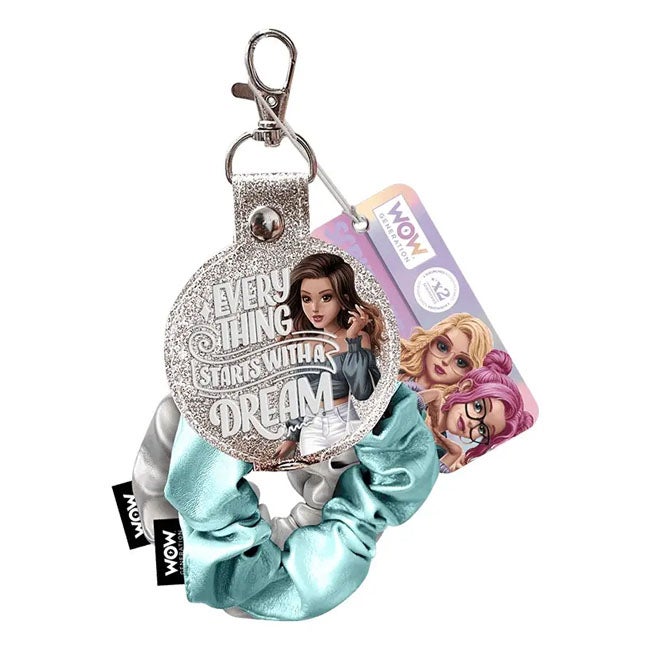 WOW GENERATION 2-IN-1 SCRUNCHIE AND KEYCHAIN