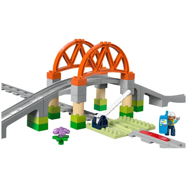 LEGO DUPLO TRAIN BRIDGE AND TRACK EXPANSION SET