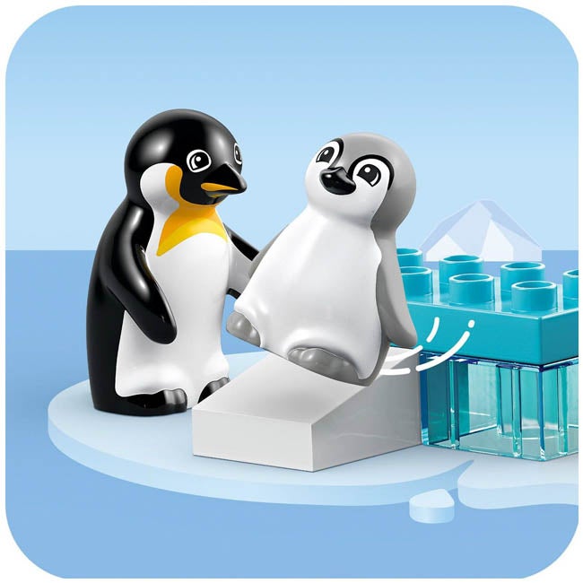 LEGO DUPLO WILD ANIMAL FAMILIES : PENFUINS AND LIONS