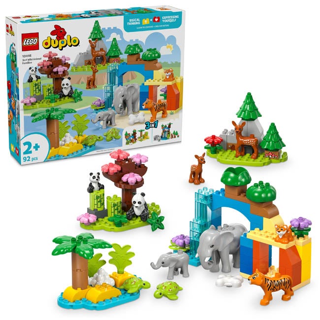 LEGO DUPLO 3 IN 1 WILD ANIMAL FAMILIES