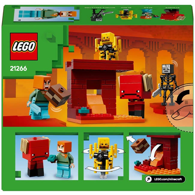LEGO MINECRAFT THE NETHER LAVA BATTLE