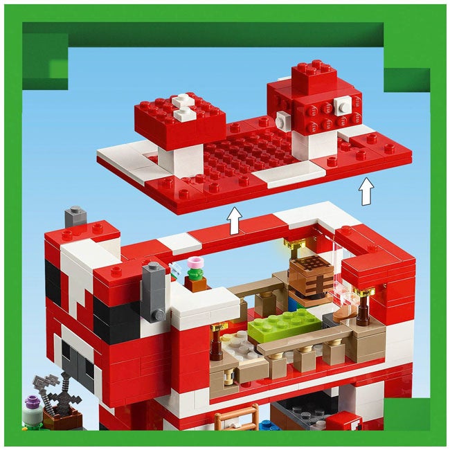 LEGO MINECRAFT THE MOOSHROOM HOUSE