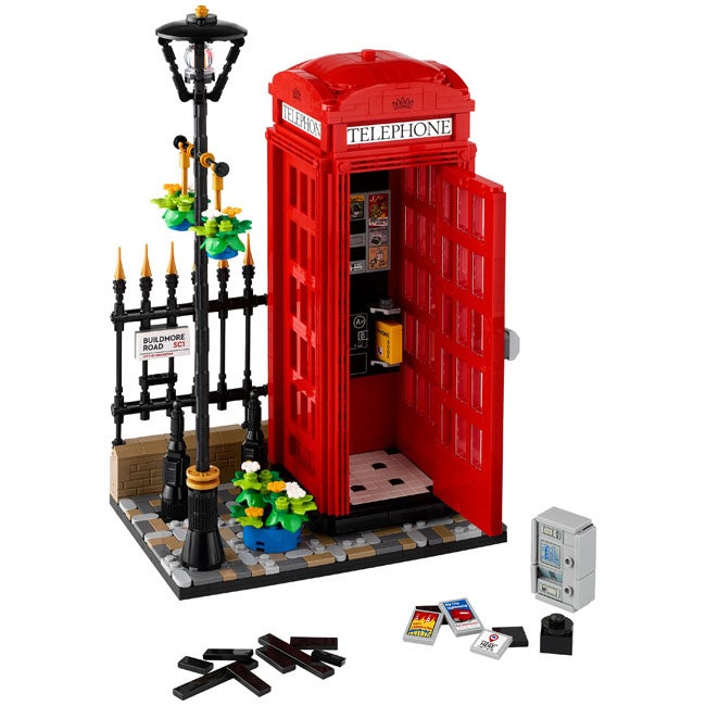 LEGO IDEAS RED LONDON TELEPHONE BOX