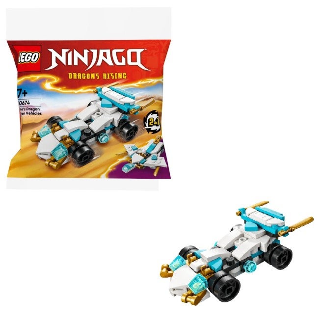 LEGO NINJAGO ZANES 2 IN 1 DRAGON POWER VEHICLES POLYBAG